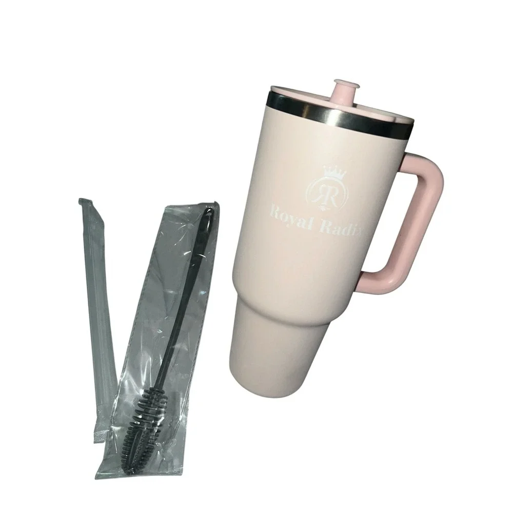 101.-   Pink Royal Radix 40oz stainless steel leak proof Tumbler